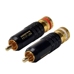 WBT Rca Hifi Connector Plug gold Plated Hi-end RCA male Audio Plug