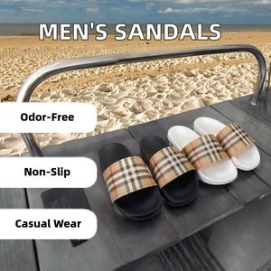 Sandalias de Playa Casuales de Lujo para Hombre, Diseño de Primera Calidad, Antiolor, para Primavera, Verano y Otoño, Color Negro, Venta al Por Mayor - Product Image 2
