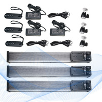 Kit de panneaux lumineux Simock 120W à trois lumières avec trépied, alimentation par batterie NPF, sac de transport portable pour la photographie et les créateurs de contenu