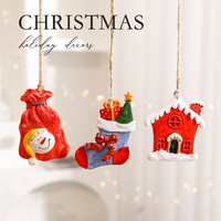 Ornement de Noël en résine à suspendre, décoration de vacances pour sapin de Noël, réutilisable, décorations de Noël mignonnes pour la maison, l'hôtel, les fêtes