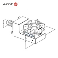 Bras d'extension manuel pour machine EDM Charmilles, 4 mâchoires, petit bras manuel compatible Erowa, bras de tour, mandrin