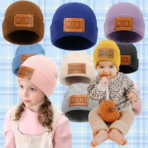 winter light pink beanie for kids boys and girls breathable kids warm winter cap kids knitted hats pullover cap 4-6 years old