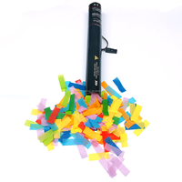 Canon électrique de scène 60 cm 80 cm avec confettis multicolores en papier biodégradable, lanceur électrique multicolore