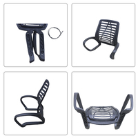 Dossier en maille plastique noir moderne et durable pour chaise de bureau Sendeline A948-A, fabriqué à Foshan