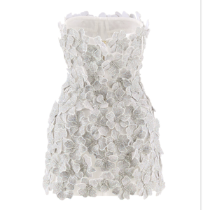 2025 nouvelle conception femmes robes robe mi-longue luxe bonne qualité tissu étiquettes personnalisées Enzo & Leo Vietnam usine - Product Image 1