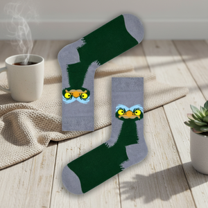 Chaussettes unisexes en nylon respirant à motif imprimé et brodé, idéales pour un usage quotidien, été comme hiver - Product Image 3