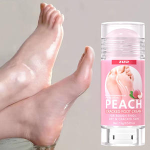 Baume pour les pieds Honey Peach Deepcare pour les talons secs et gercés, réparation intensive, hydratation, soin des pieds, crème de soin - Product Image 5