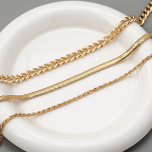 قلادة عنق على الطراز البوهيمي ، سلسلة عظمية ثعبان ، موضة نسائية من الفولاذ المقاوم للصدأ ، معدنية من الفولاذ المقاوم للصدأ - Product Image 4