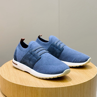 Baskets décontractées sportives pour hommes en cuir d'hiver, respirantes, en coton, à lacets plats, confortables, antidérapantes avec caractéristiques souples et durables