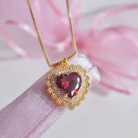 Collier avec pendentif en forme de cœur, bijoux pour la Saint-Valentin, colliers assortis pour les couples