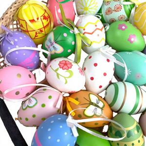 Wholesale Hot Sale Craft Multi Colors 6pcs New Design Gift Easter <b>Eggs</b> for Children Painting - Product Image 2