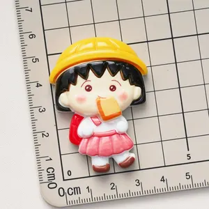 Tutti i tipi di cartone animato Chibi Maruko chan cabochon chaarms accessori in resina per fai da te frigorifero magnete materiale fatto a mano