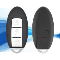 MS 3 Boutons Hatch Smart Keyless Car Remote Key Fob 433MHZ ID4A Chip pour N-issan RC Auto Vehicle Transponder Blank Key
