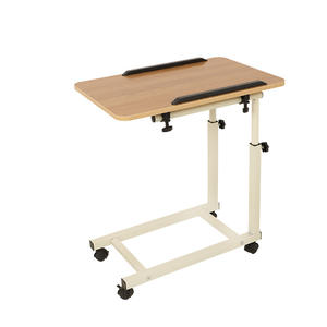 Muebles Médicos para Hospitales, Mesa de Noche Móvil para Pacientes, Mesa de Noche Ajustable en Altura, Mesa de Madera - Product Image 2