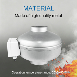 Ventilador de conducto en línea de metal de 4 pulgadas con gran flujo de aire <span class=keywords><strong>para</strong></span> cocina, extractor de humo y olores de alta velocidad, ventilador <span class=keywords><strong>extractores</strong></span> de aire fresco OEM/ODM - Product Image 3