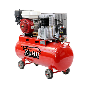 Compressore d'Aria a Pistoni Lubrificato da 6,5 CV e 200 L di Alta Qualità all'Ingrosso con Motore a Benzina Raffreddato ad Aria - Product Image 3