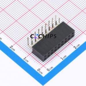 FH2.54-06-09PWS Pin Socket Bent Lead Through Hole,P=2.54mm Connector 2x9P 2.54mm 2.54mm Square Hole - Product Image 1