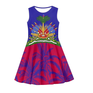 Vestidos de Verano <span class=keywords><strong>Casuales</strong></span> de Diseño Personalizado para Niñas, Vestido de Playa con Cuello Redondo, Tallas Grandes 3-16 Años, Falda para Bebés y Niñas Pequeñas - Product Image 3