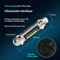 Stérilisateur ultraviolet purificateur d'eau tuyau de débordement en acier inoxydable lampe UV équipement de traitement de l'eau domestique caractéristique de débordement