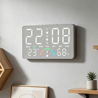 Réveil numérique intelligent personnalisable avec écran LED pour la maison