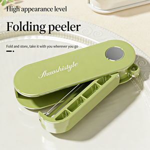Nuovo Pelapatate Pieghevole Portatile in Acciaio Inossidabile per Cucina e Uso Domestico, Ideale per Frutta e Verdura, un Bestseller! - Product Image 2