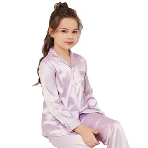 儿童睡衣睡衣设计两件套上衣和裤子批发儿童睡衣