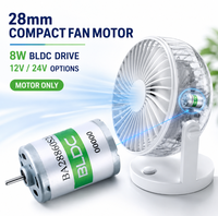 Moteur CC sans balais BLDC BA28 12V 24V 8W avec capteur Hall intégré pour pièces de mini ventilateur de bureau OEM ODM