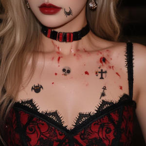 Autocollant Temporaire de Tatouage pour <span class=keywords><strong>Halloween</strong></span>, Dessin Animé Imperméable, Idéal pour le Visage, le Bras et les Doigts - Product Image 3