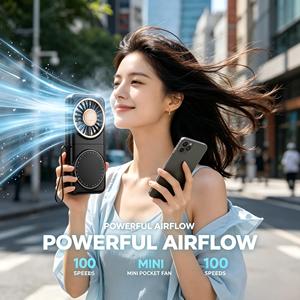 Promotion de lancement : Mini ventilateur rafraîchisseur portable sur pied, modèle Color Box Five, vert, avec fonction mini climatiseur - Product Image 4
