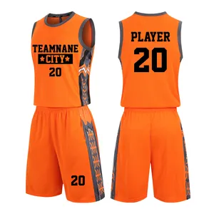 Die neueste Sommer reversible Sublimation Schule Wettbewerb Team Uniform Basketball Shirt Anpassung