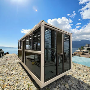 บ้านสำเร็จรูปพับได้ทันสมัย โรงแรม อาคารสำนักงาน แบบเคลื่อนย้ายได้ ดีไซน์ทรงสี่เหลี่ยม ห้องนั่งเล่น ห้องน้ำ หอพัก Ray-Zen RZ-01 รับประกัน 1 ปี - Product Image 1