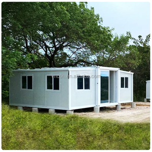 Rumah Kontainer Modular Profesional Mudah Dibangun, Penyimpanan Kecil untuk Kantor Kamp Pekerja, Rumah Kontainer Paket Datar Lebar Ganda dengan Perabotan - Product Image 2