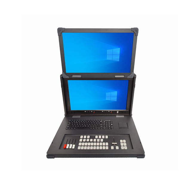 21.5 Inch 1080P Dual-Screen Portable Industrial Computer Case Reinforced for Broadcast and Command Equipment in Stock