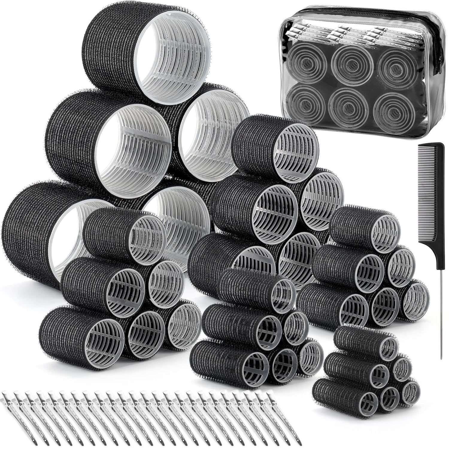 Set 62 pezzi nero 340g