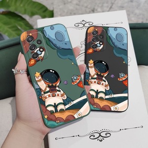 Flying astronauti Rocket Cartoon <span class=keywords><strong>Cover</strong></span> posteriore in <span class=keywords><strong>Silicone</strong></span> liquido per <span class=keywords><strong>Samsung</strong></span> Galaxy Note20 <span class=keywords><strong>A52</strong></span> A53 A73 S21 S22 S23 Ultra - Product Image 5