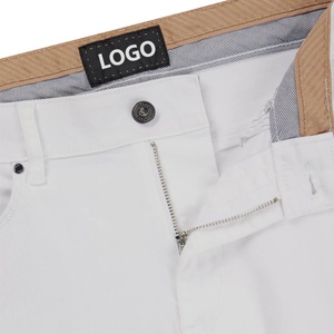 High Quality Straight-leg Business Suit Pants Stretch Slim <b>White</b> <b>Jeans</b> Blank Casual Denim Stacked <b>Jeans</b> <b>Men</b> Trouser - Product Image 5