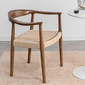 <span class=keywords><strong>Chaise</strong></span> de salle à manger <span class=keywords><strong>en</strong></span> corde de <span class=keywords><strong>bois</strong></span> de frêne nordique de loisirs siège <span class=keywords><strong>tressé</strong></span> pour chaises de restaurant de cuisine de salle à manger - Product Image 5