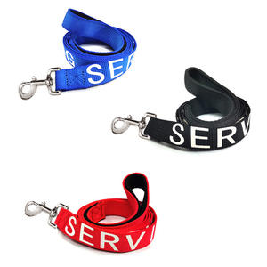 Guinzaglio in Nylon per cani di supporto emotivo per cani con stampa personalizzata rossa all'ingrosso - Product Image 4