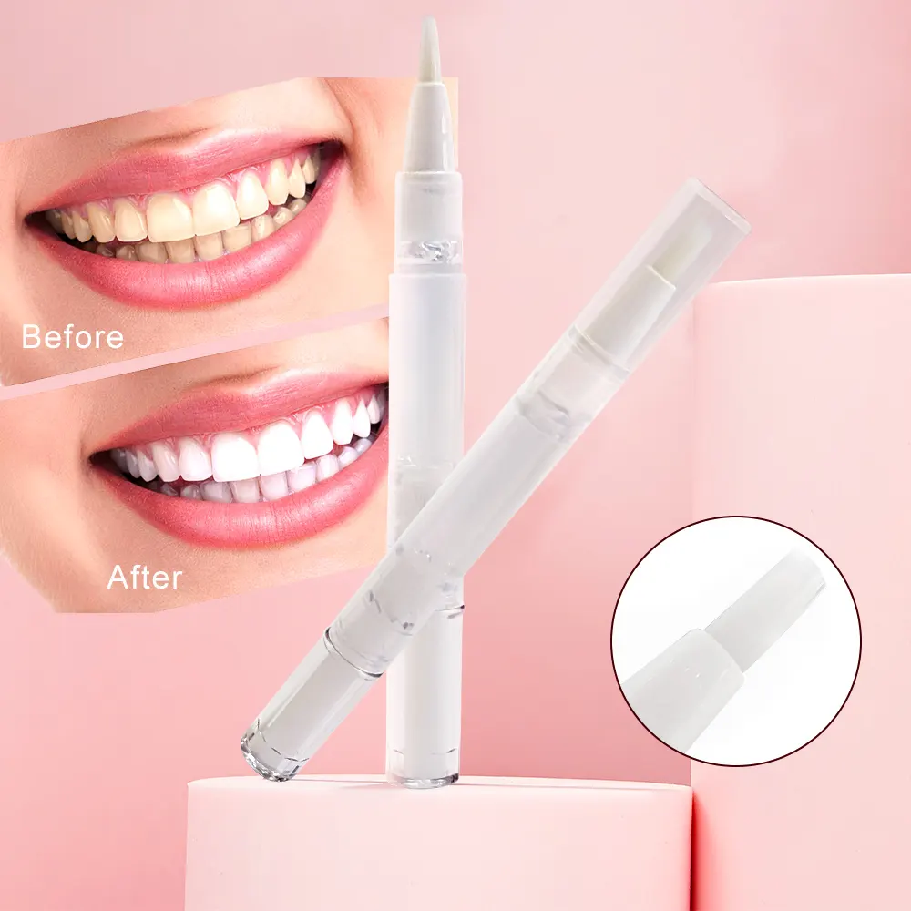 Benutzer definiertes Logo/Paket CE-geprüft 16% Wasserstoff peroxid Gel White Smile Teeth White ning Pen Kunststoff