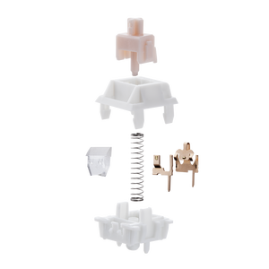 Vente flash <span class=keywords><strong>EPOMAKER</strong></span> Ensemble de commutateurs en marbre crémeux 35 pièces Commutateur linéaire Compatible avec la plupart des touches de clavier Remplacement de clavier mécanique - Product Image 6
