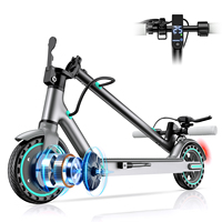 Trottinette électrique [V8] EU/US/UK 350W, batterie lithium sans balais 36V 10.4Ah, pliable, pneu alvéolé 8,5 pouces, contrôle par application, LED, 25 km/h