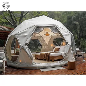 High-performance Camping Inflatable Hotel 3 Person Waterproof Glamping Geodesic Dome Tent