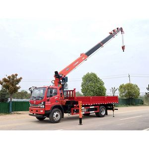 Camion de levage lourd Dongfeng 4*2 équipé d'une grue à flèche droite à 6 sections de 8T, pour le levage et le transport de matériaux - Product Image 4