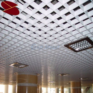 Customized Metal Drop <strong>Ceiling</strong> <strong>Suspended</strong> Open <strong>Grid</strong> <strong>Ceiling</strong> Aluminum <strong>Ceiling</strong> <strong>Grid</strong> Design for Store Office Building - Product Image 4