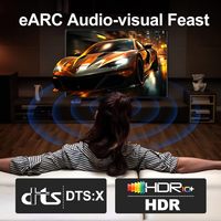 Neuestes 2.1V Hochgeschwindigkeits-48Gbps-Kabel, Schwarz, 24K Vergoldet, Dynamisches HDR TDR für 8K 60Hz 4K 120Hz DVD-Player und Monitor