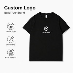 Camiseta Oversize Lisa con Logotipo Personalizado, Algodón Peinado de Alto Gramaje, Ropa para Hombre, Streetwear, Servicio de Impresión Gráfica, Proveedor Líder - Product Image 2