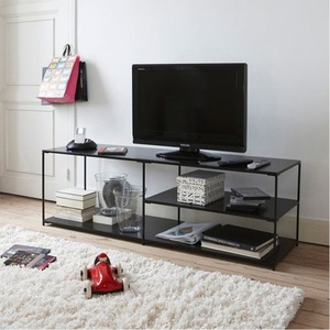 Gabinete de <span class=keywords><strong>TV</strong></span> de arte del hierro simple nórdico Kinno ultrafino <span class=keywords><strong>y</strong></span> alto apartamento pequeño piso de dormitorio de lujo gabinete estrecho personalización - Product Image 2