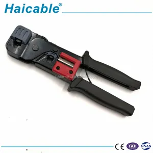 Network Modular Plug hand Connector Crimping Tool Ratchet HT-86 Cat 6 Cable Crimping Capacity RJ45 11 Crimper with Cutter and st