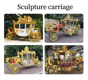 Carruaje de Caballos de Alta Calidad para Turismo, Carruaje de Caballos Personalizado para Bodas y Uso en Parques, Fabricante - Product Image 3