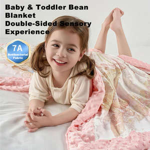 ผ้าห่มเด็กอ่อน ผ้าห่มนิรภัยสำหรับเด็ก พร้อมปุ่มนุ่มช่วยให้นอนหลับได้นานขึ้น ผ้าห่มเด็กนุ่มสบาย ออกแบบได้ตามต้องการ - Product Image 2